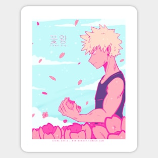 Flower King Pink Sticker